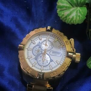 Armitron Gold and Silver Chronograph Watch